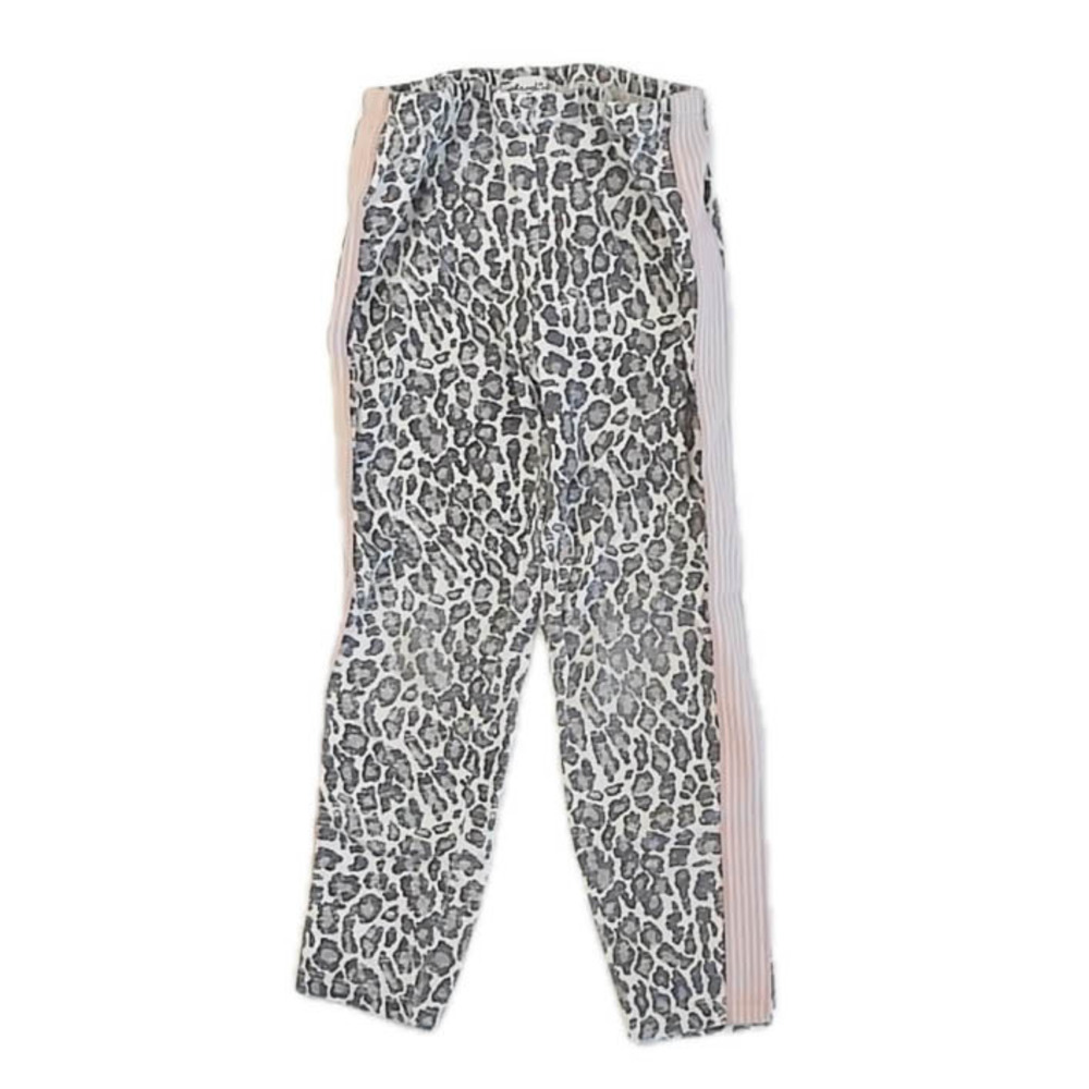 Splendid Girls White | Black Leopard Leggings size: 4-5T